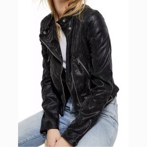 NWT Free People Vegan Leather Fenix Moto Jacket XS